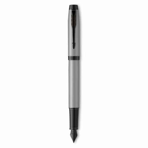 Image of PARKER IM Achromatic Fountain Pen - Matte Grey Black Trim