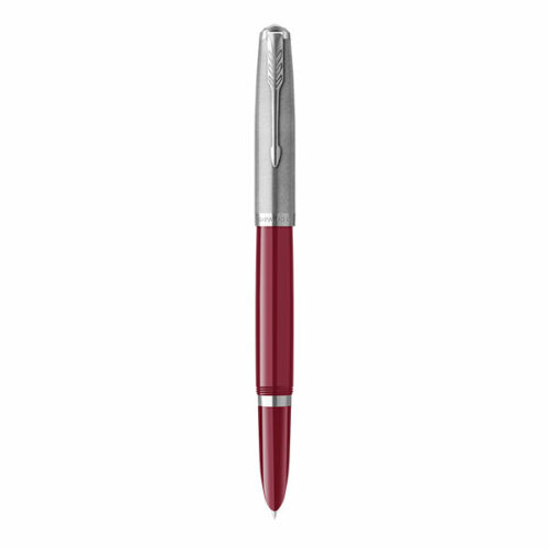 Image of PARKER 51 Fountain Pen - Burgundy Chrome Trim