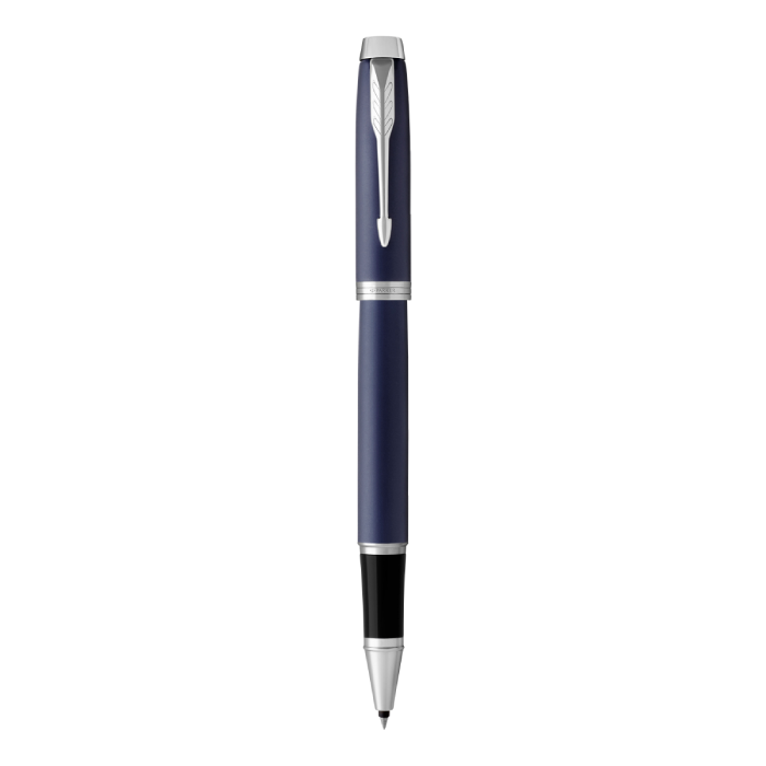 PARKER IM Rollerball Pen - Matte Blue Chrome Trim