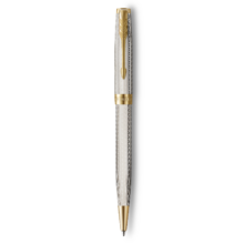 PARKER Sonnet Ballpoint Pen - Silver Mistral Gold Trim