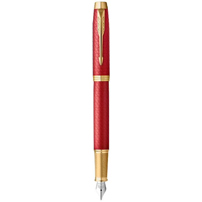 PARKER IM Premium Fountain Pen - Red Gold Trim