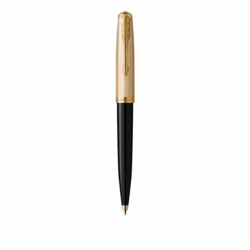 Image of PARKER 51 Premium Ballpoint Pen - Black Gold Trim