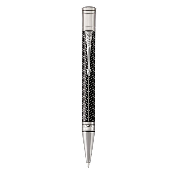 PARKER Duofold Prestige Ballpoint Pen - Black Chevron Ruthen