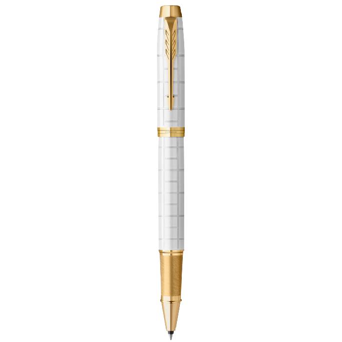 PARKER IM Premium Rollerball Pen - Pearl Gold Trim