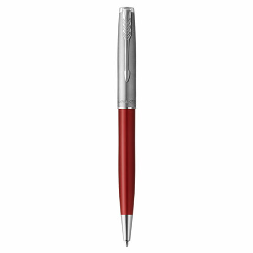 Image of PARKER Sonnet Ballpoint Pen - Sandblast Red Chrome Trim