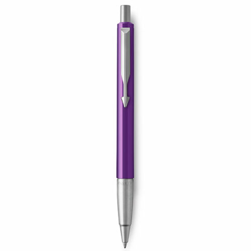 Image of PARKER Vector Ballpoint Pen - Purple Chrome Trim