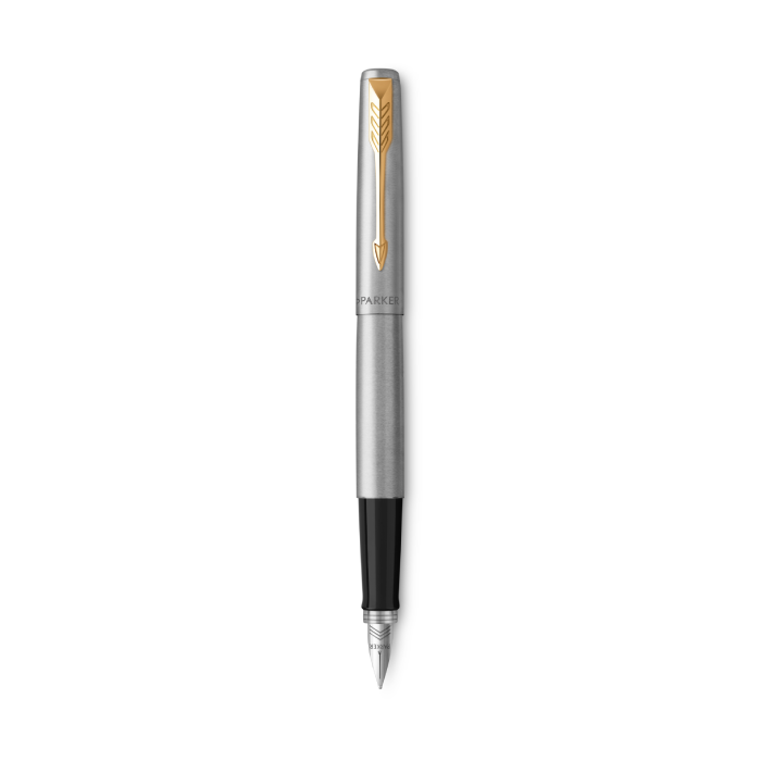 PARKER Jotter Fountain Pen - Stainless Steel Gold Trim
