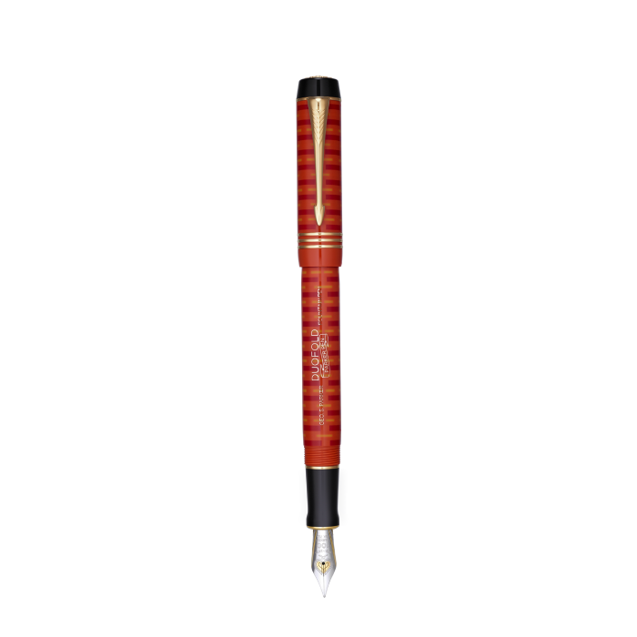 PARKER Duofold 100 Fountain Pen - Le Red Gold Trim