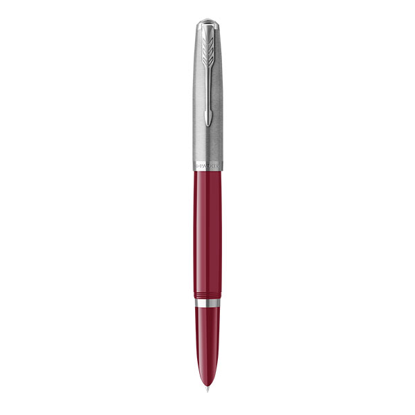 PARKER 51 Fountain Pen - Burgundy Chrome Trim