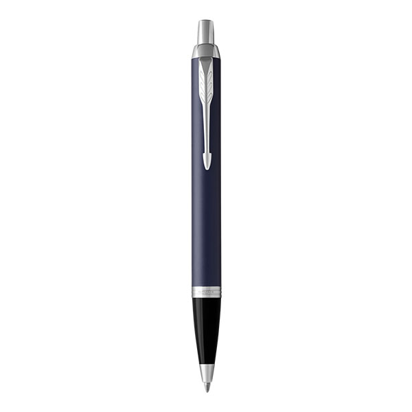 Image of PARKER IM Ballpoint Pen - Matte Blue Chrome TrIm