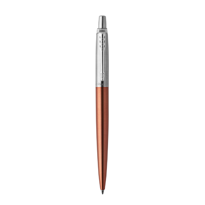 PARKER Jotter Ballpoint Pen - Chelsea Orange Chrome Trim