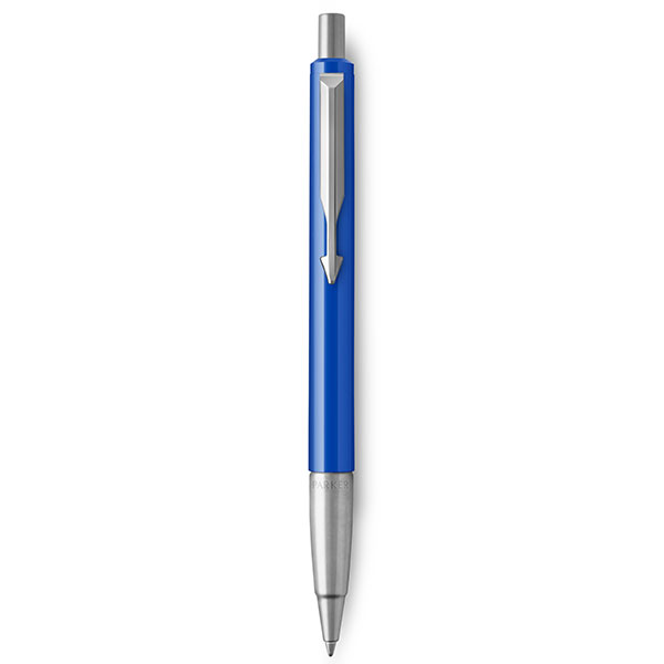 Image of PARKER Vector Ballpoint Pen - Blue Chrome Trim