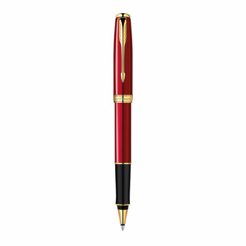 Image of PARKER Sonnet Rollerball Pen - Red Gold Trim