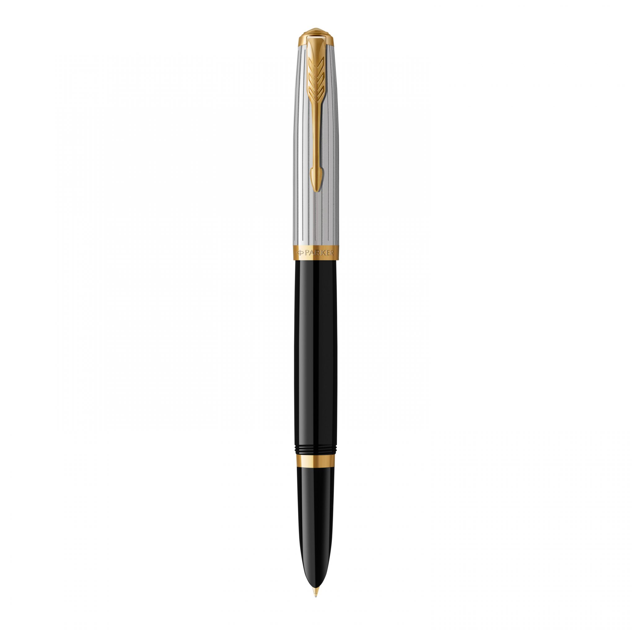 PARKER 51 Premium Fountain Pen - Black Gold Trim