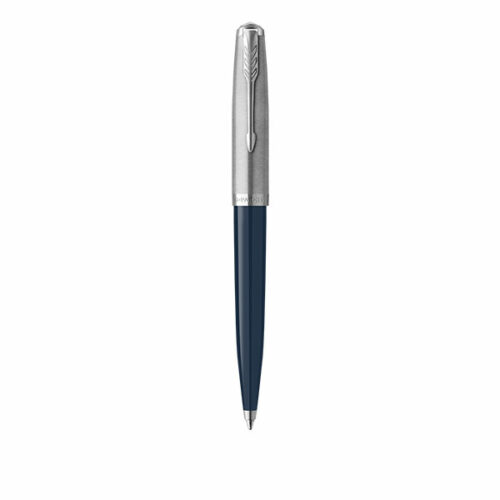 Image of PARKER 51 Ballpoint Pen - Midnight Blue Chrome Trim