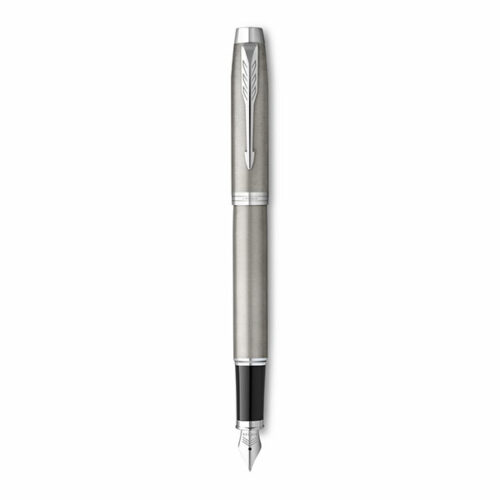 Image of PARKER IM Fountain Pen - Stainless Steel Chrome Trim