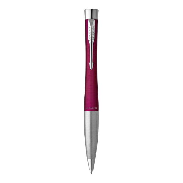 PARKER Urban Twist Ballpoint Pen - Vibrant Magenta Chrome Tr