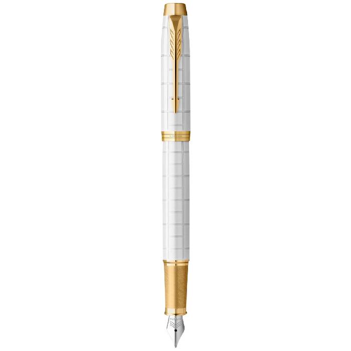 PARKER IM Premium Fountain Pen - Pearl Gold Trim