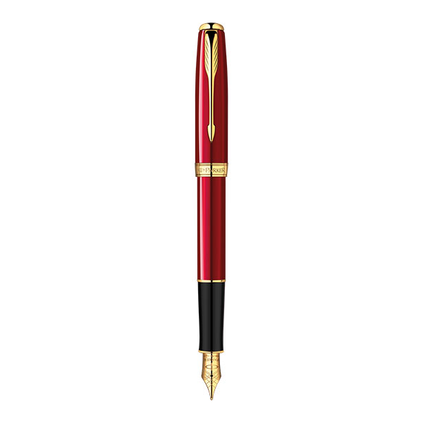 Image of PARKER Sonnet Fountain Pen - Red Gold Trim