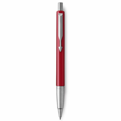 Image of PARKER Vector Ballpoint Pen - Red Chrome Trim