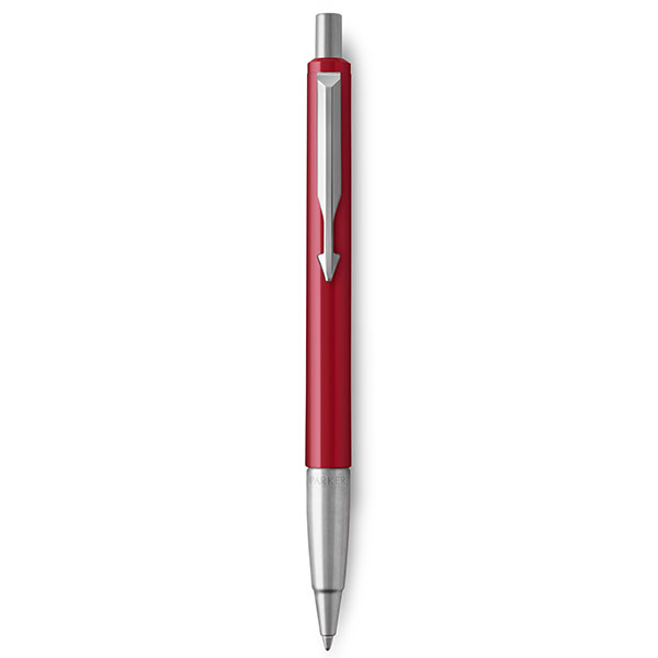 Image of PARKER Vector Ballpoint Pen - Red Chrome Trim